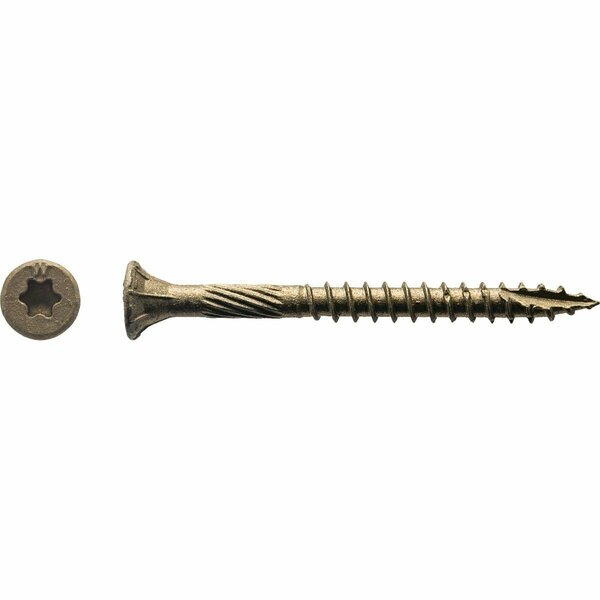 Big Timber #9 x 2 In. Bronze Flat Head Wood Screw, 118PK 1BTX92